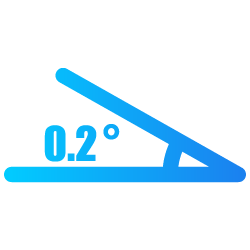 倾斜角度0.2&deg;
